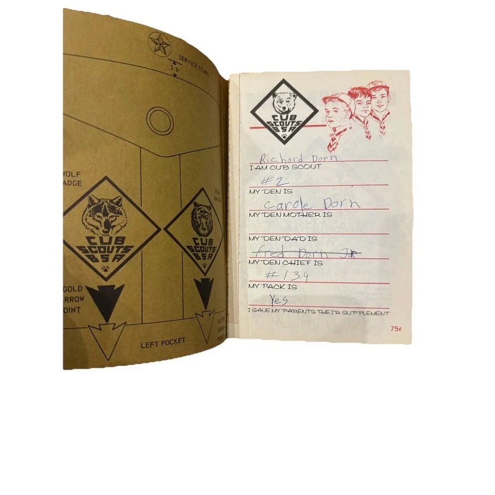 1967‎ Boy Scouts of America Bear Cub Scout Book BSA Used